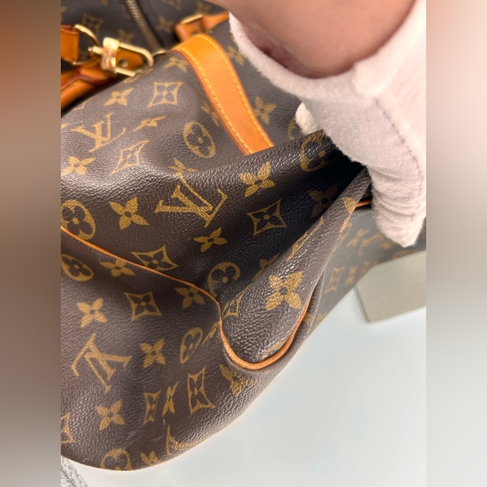 Louis Vuitton Keepall Bandolier 60 Monogram Canvas Travel Bag SD0946 Vintage - Picture 8 of 16